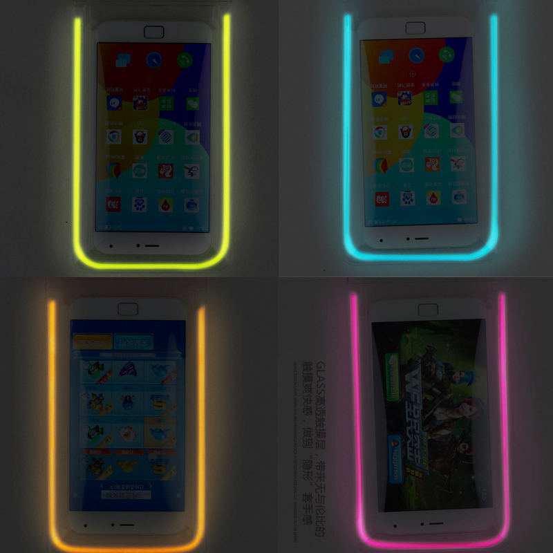 PVC Waterproof Phone Pouch W/ Luminous Strip