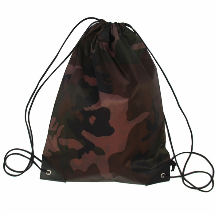 210D Polyester Drawstring Cinch Backpack--11.4"X14"