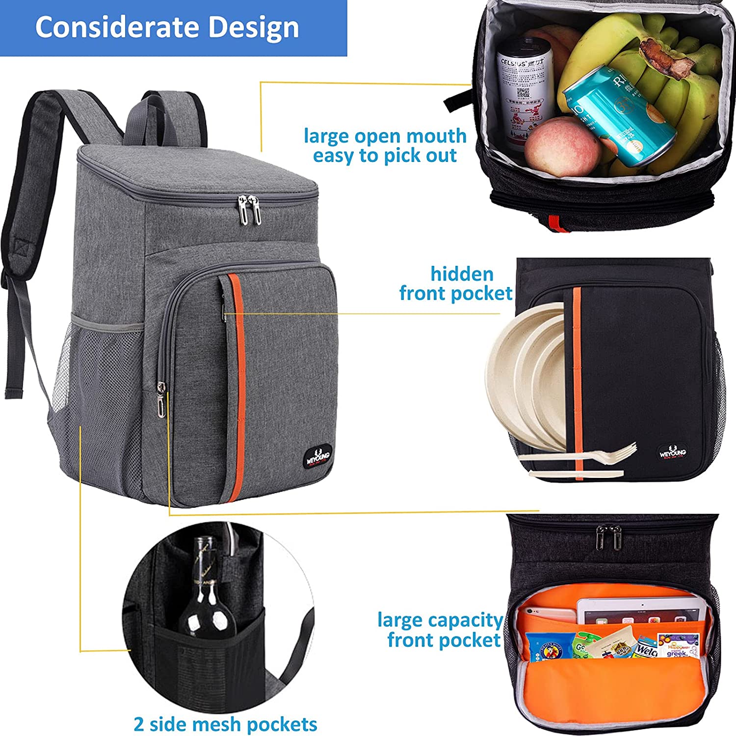 Backpack Picnic Cooler Insulated Bag