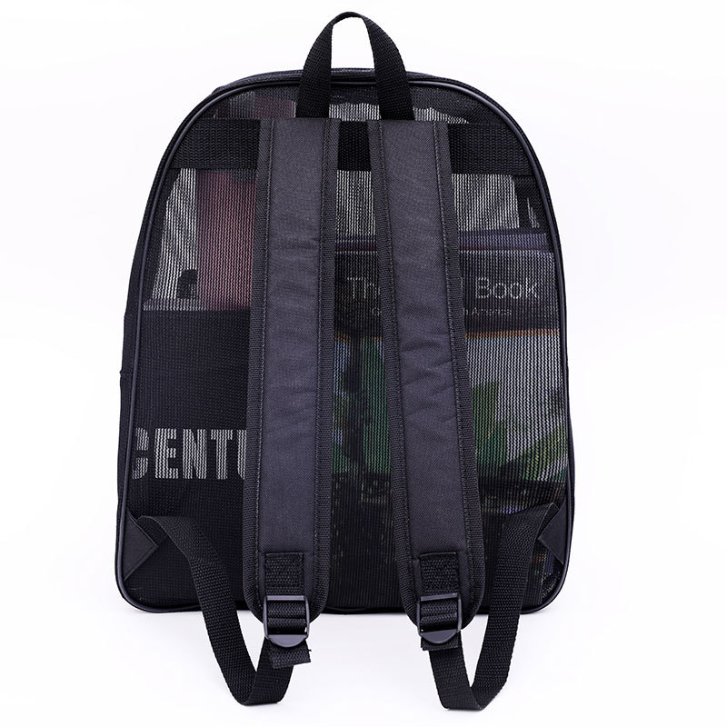 Heavy Duty Mesh Backpack w/Padded Shoulder Straps