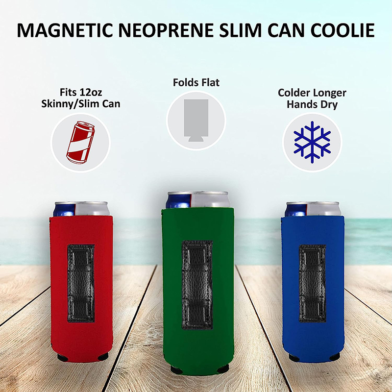 Slim Magnetic Can Coolies Sleeve