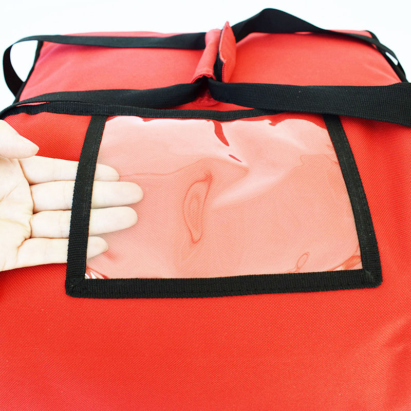 Insulated Pizza Delivery Bag Commercial Food Warmer Carrier Bag 17x 17x 9"