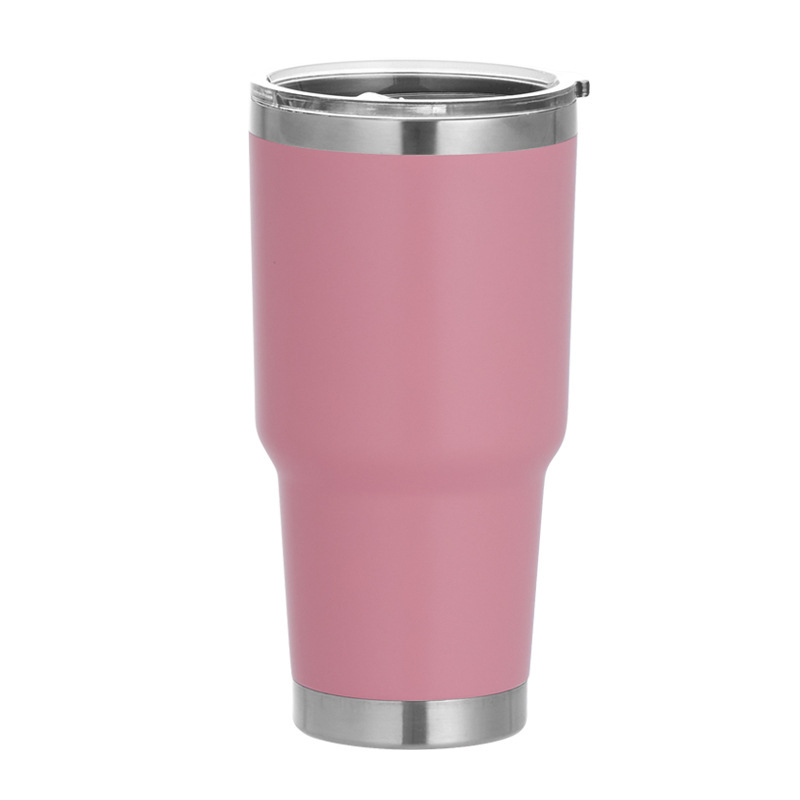 Insulated Water Tumbler With Closed Lid for Hot and Cold Drinks---30 OZ