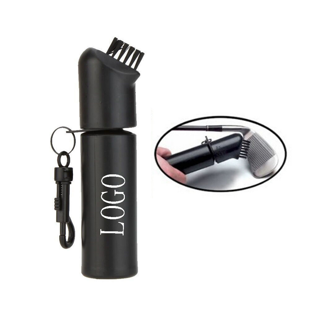 Plastic Golf Ball Cleaning Brush with Water Bottle