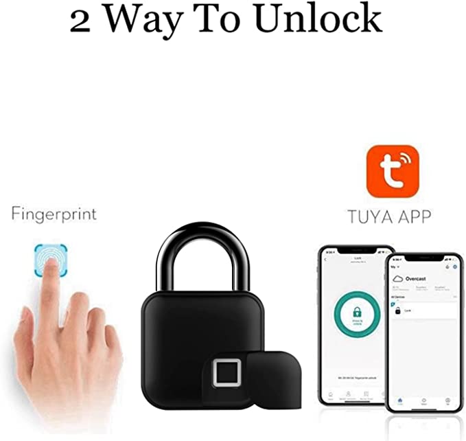App Remote Control Fingerprint Electronic Lock for Gate/Locker/Luggage/Gym