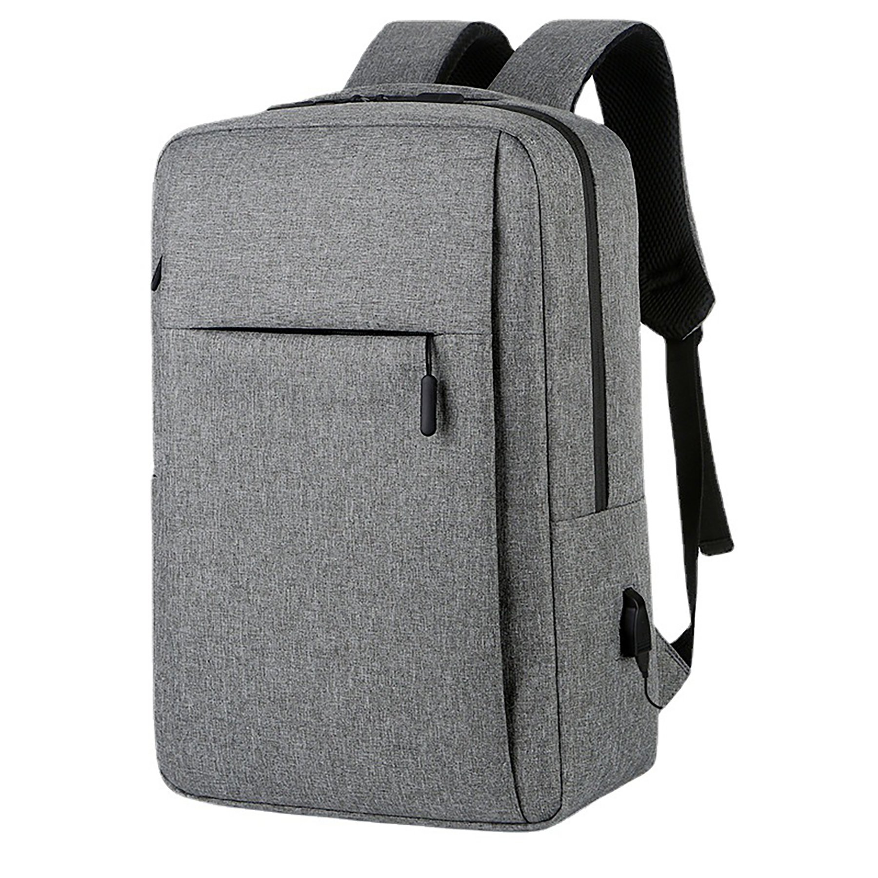 17 Inch Business Flight Approved Carry On Backpack with USB Charger Port and Luggage Sleeve