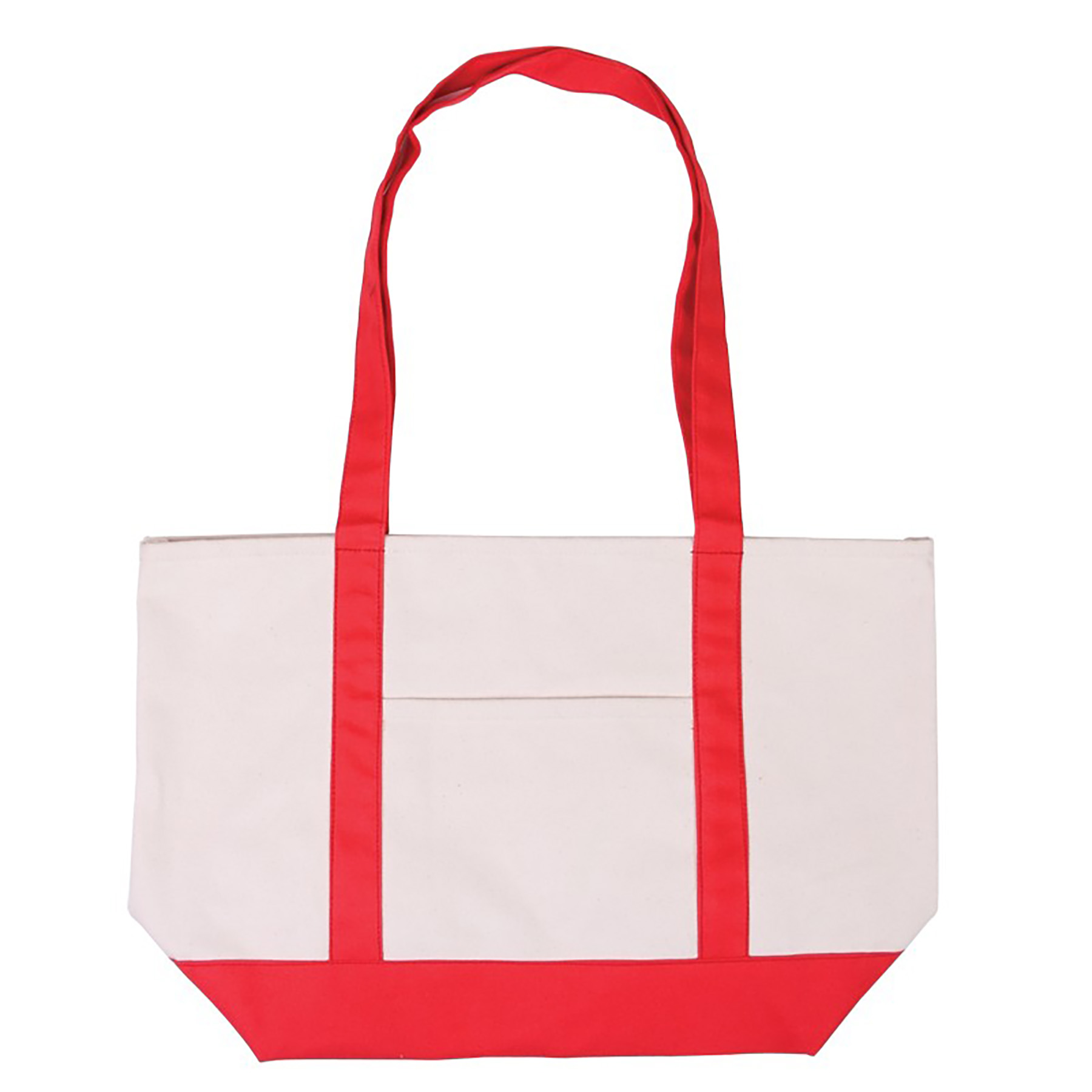 Open Top Heavy Duty Deluxe Tote Bag with Outer Pocket