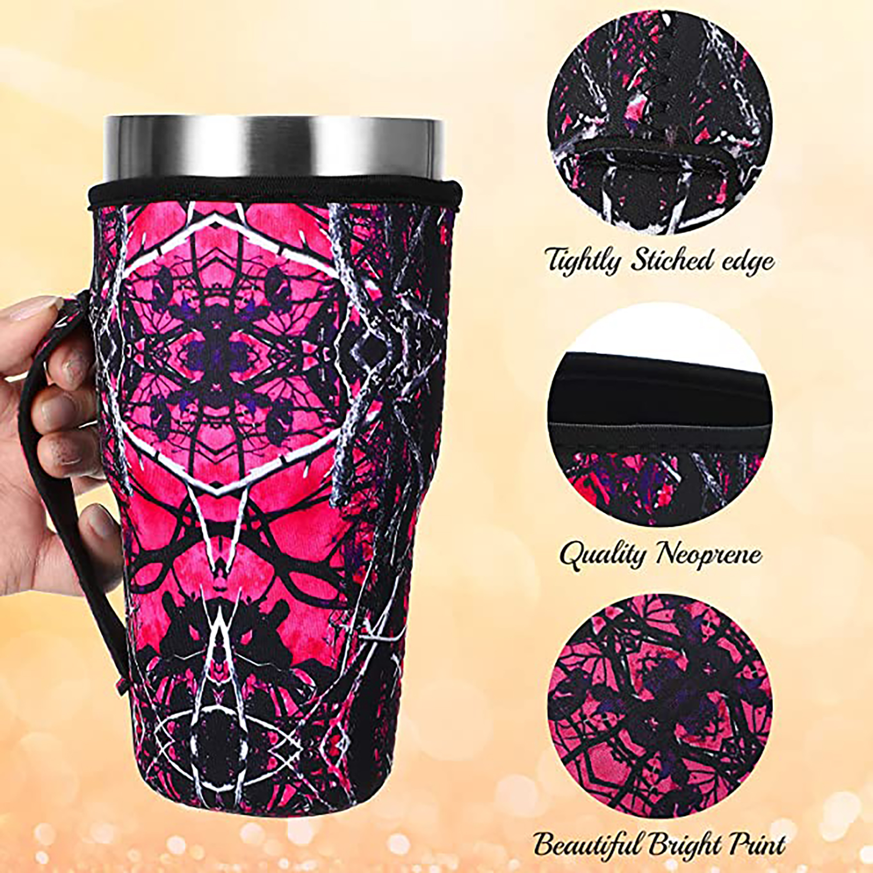 30-32 oz Reusable Neoprene Insulated Sleeves Cup Cover