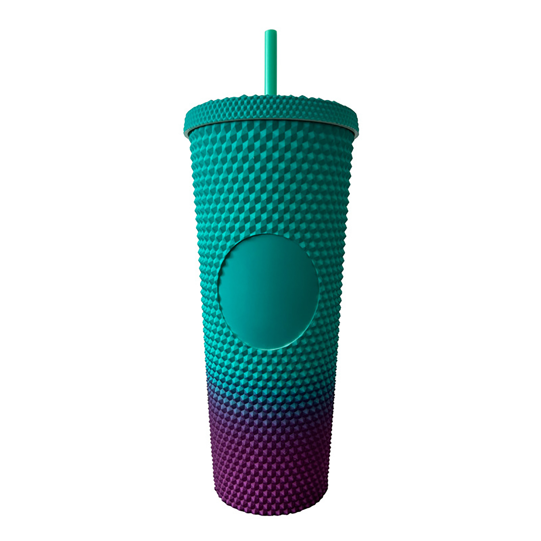 24 Oz. Plastic  Double Wall Tumbler with Straw and Lid 