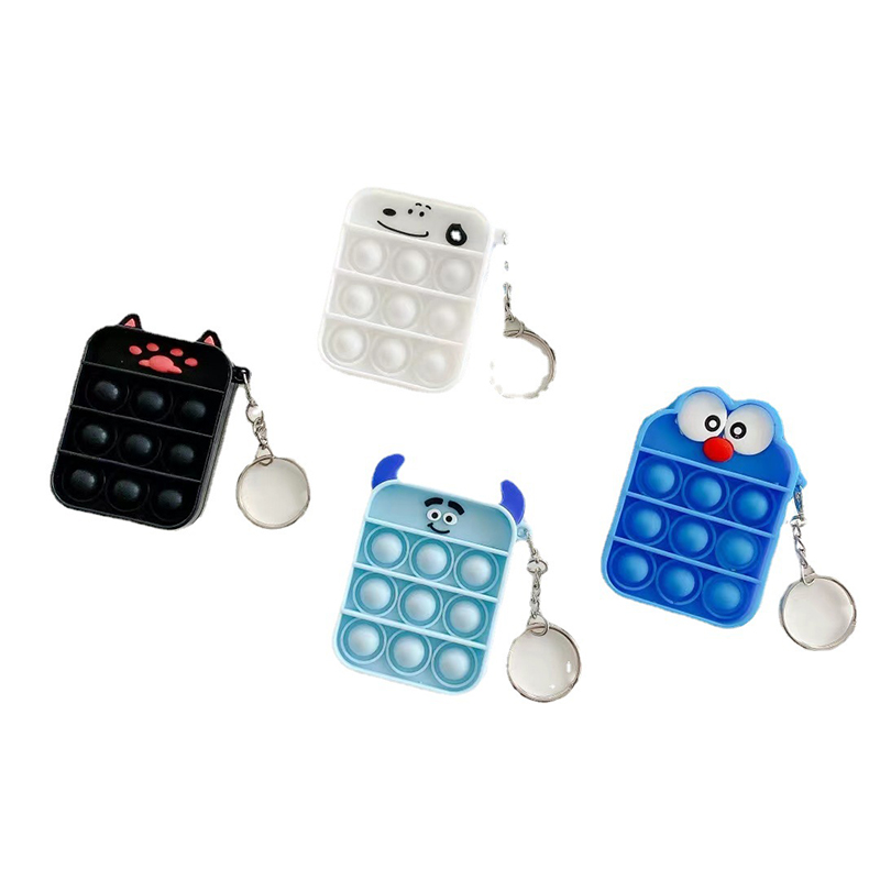 Silicone Squeeze KeyChain Toy for Adults and Kids