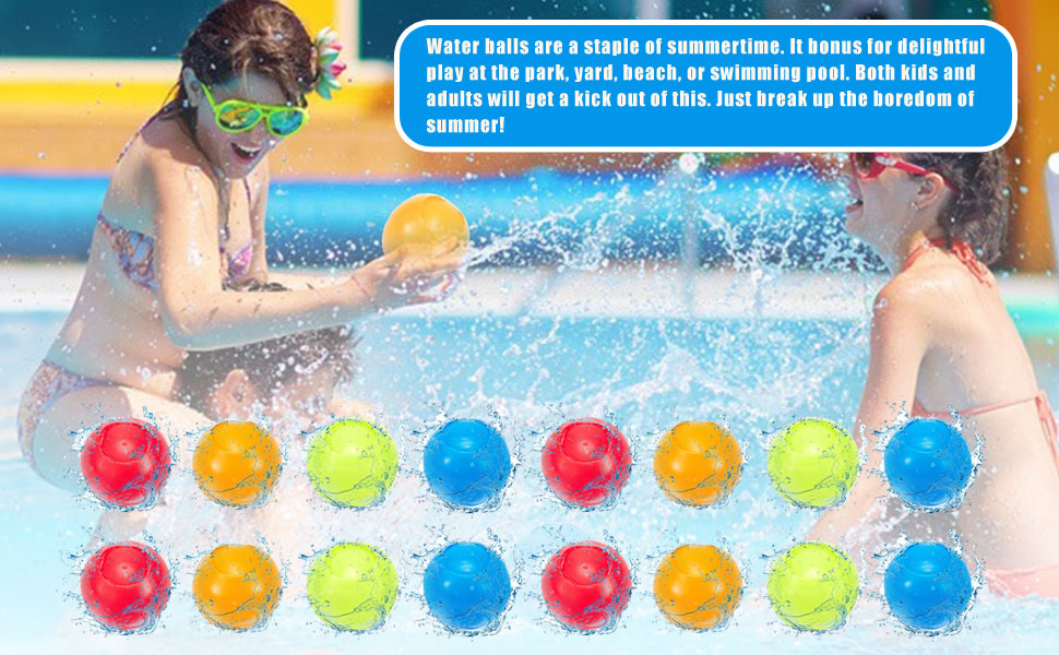 Reusable Water Bomb Splash Balls for Swimming Pools