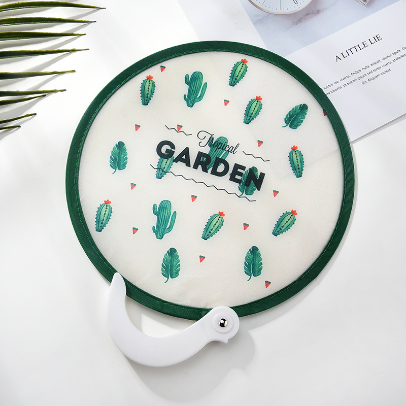 Japanese Style Handheld Round Folding Fan Japanese Style Handheld Round Folding Fan