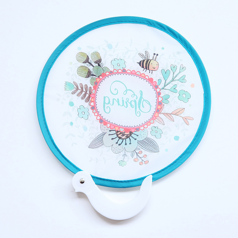 Japanese Style Handheld Round Folding Fan Japanese Style Handheld Round Folding Fan