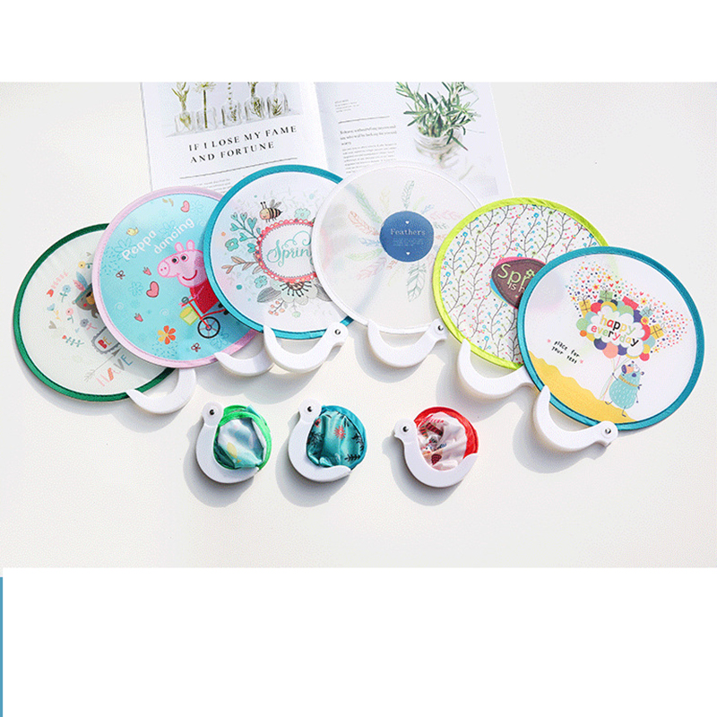 Japanese Style Handheld Round Folding Fan Japanese Style Handheld Round Folding Fan