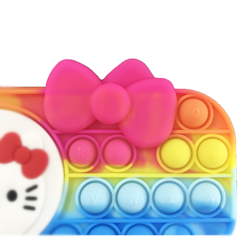 Silicone Popper Fidget Pencil Case for Girls