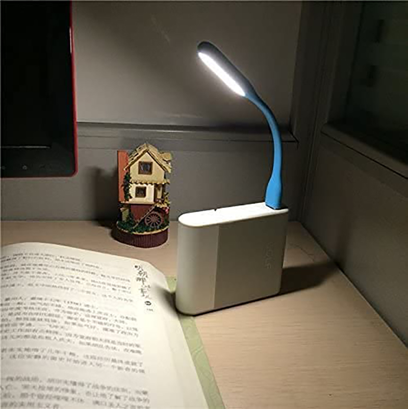 Portable USB LED Night Light Lamp w/Flexible Arm