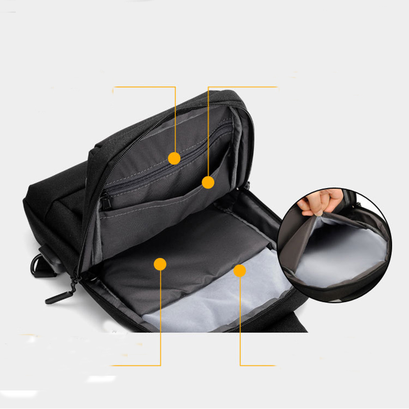 Waterproof Men's Chest Crossbody Sling Bag