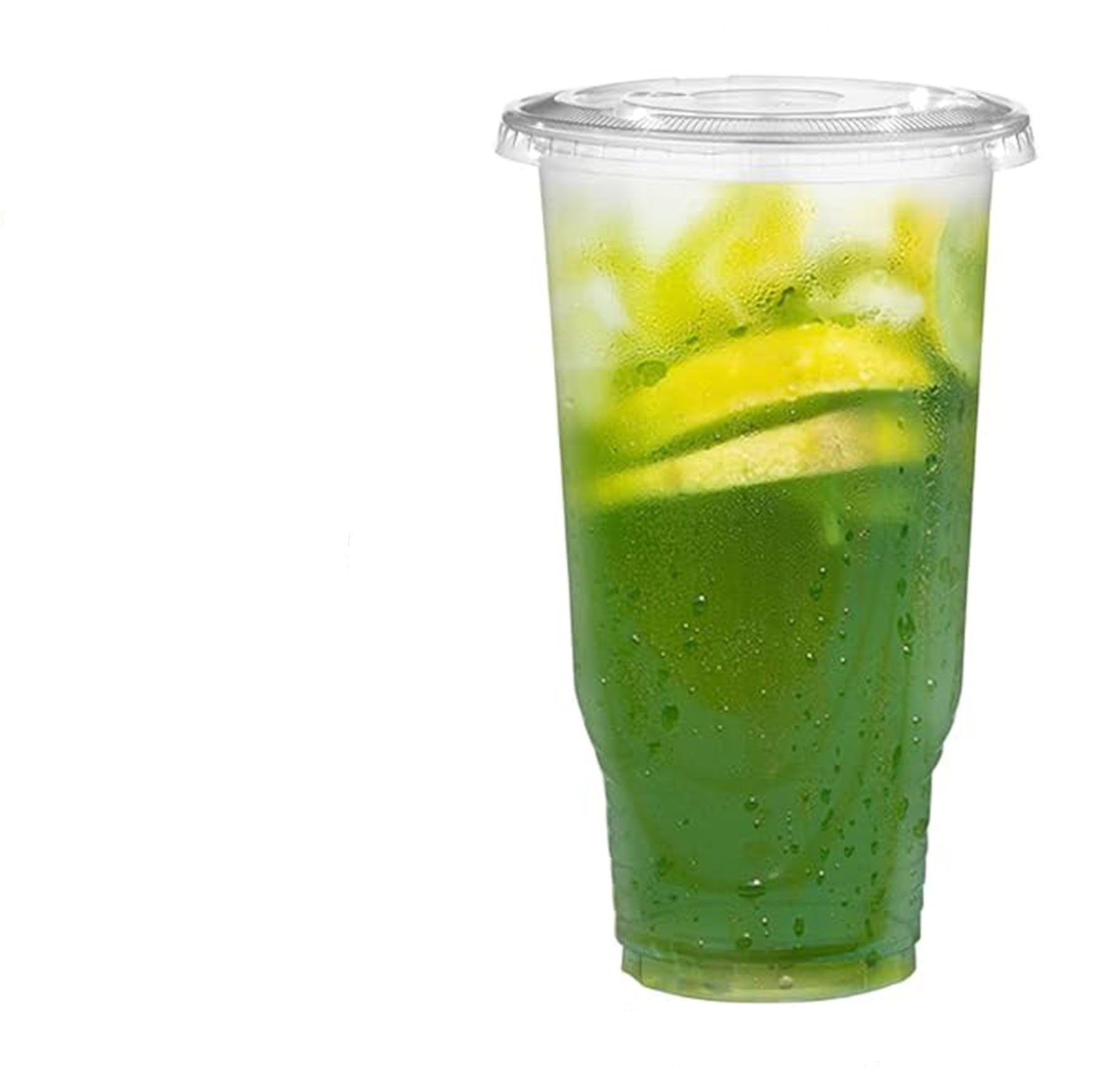 32 OZ Plastic Disposable Clear Cups  with  Lids