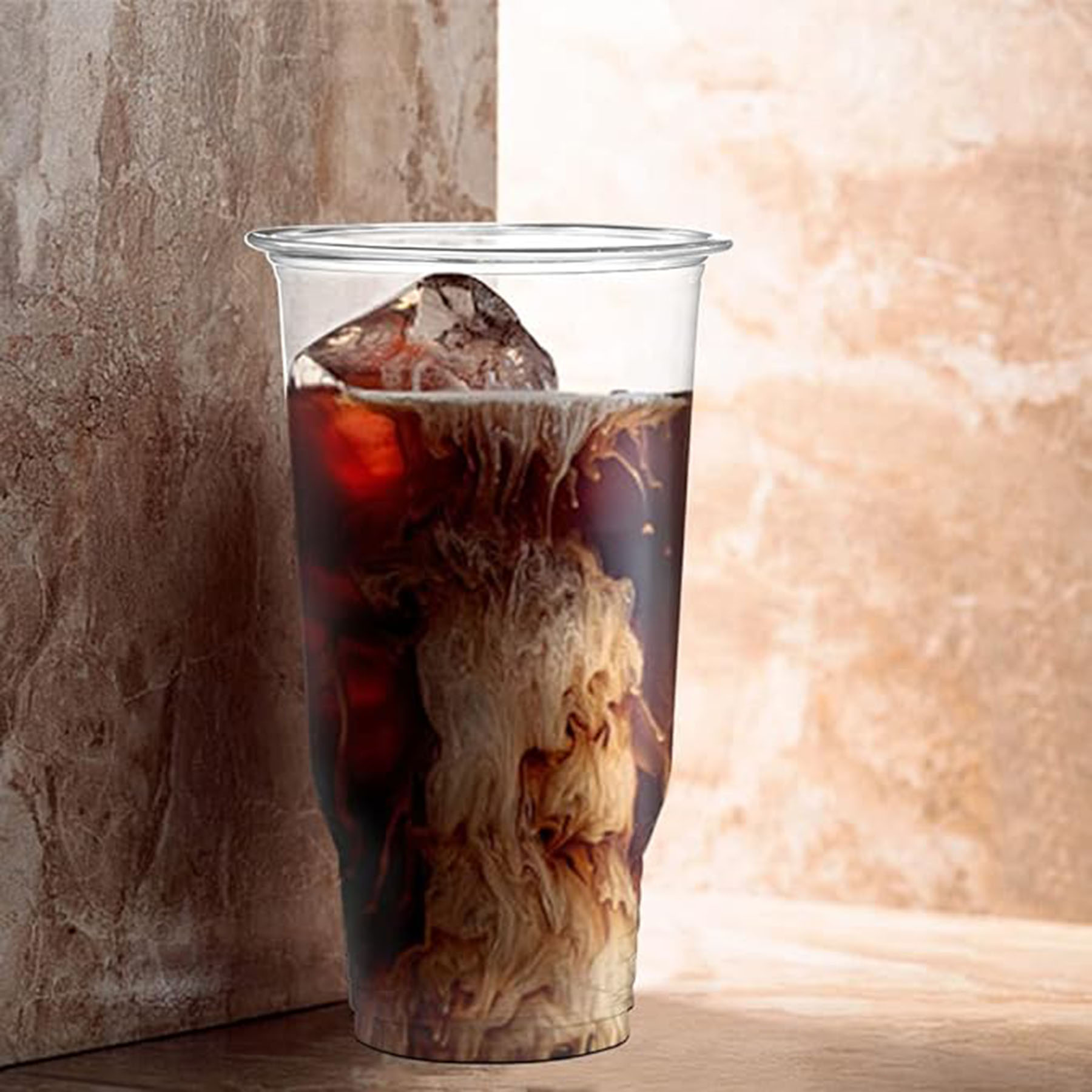 32 OZ Plastic Disposable Clear Cups  with  Lids