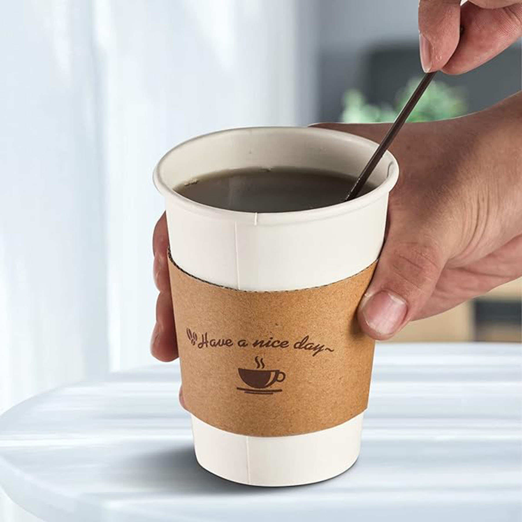 Disposable Coffee Cup Clutch 