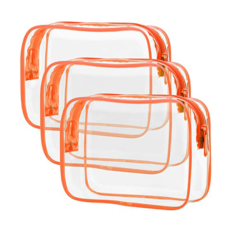 PVC Clear Travel Cosmetic Bag for Women and Men