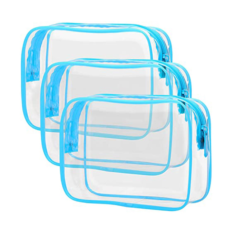 PVC Clear Travel Cosmetic Bag for Women and Men