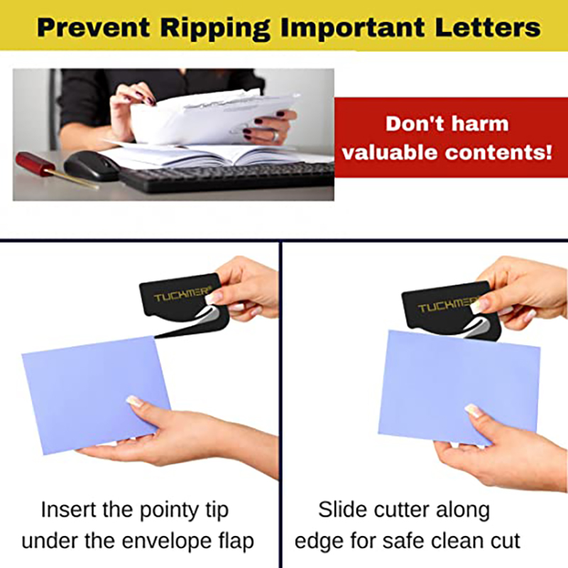 Plastic Letter Opener for Women, Men, Office