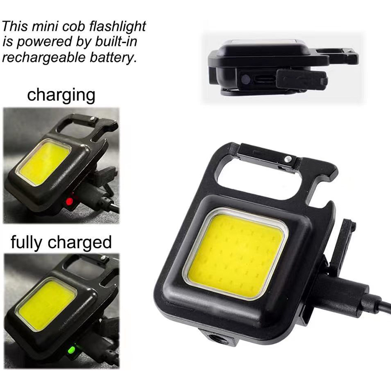 Portable Mini COB Pocket Magnetic Flashlights
