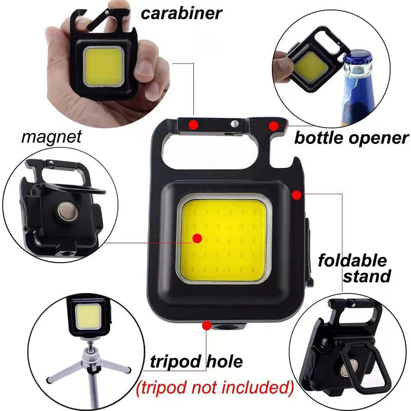 Portable Mini COB Pocket Magnetic Flashlights
