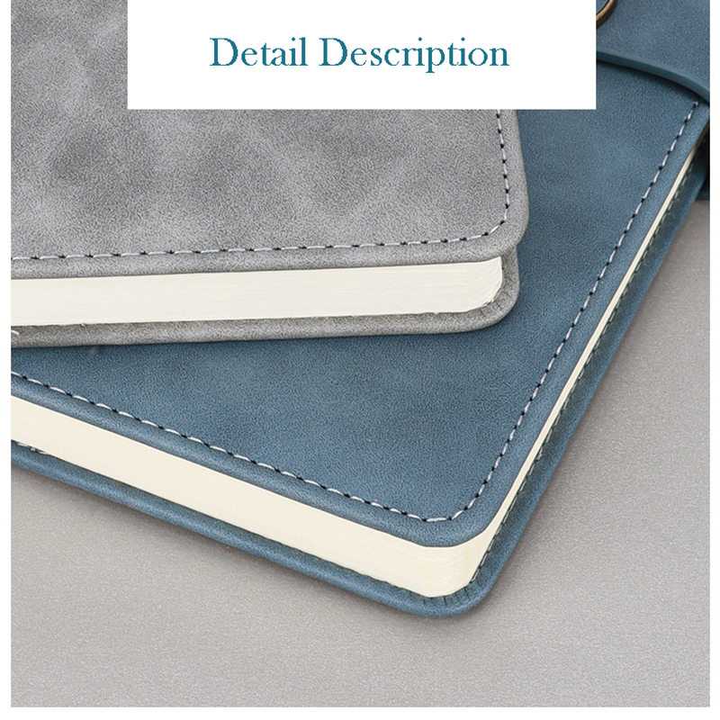 A5 PU Leather Hardcover Notepad W/Round Metal Buckle A5 PU Leather Hardcover Notepad W/Round Metal Buckle