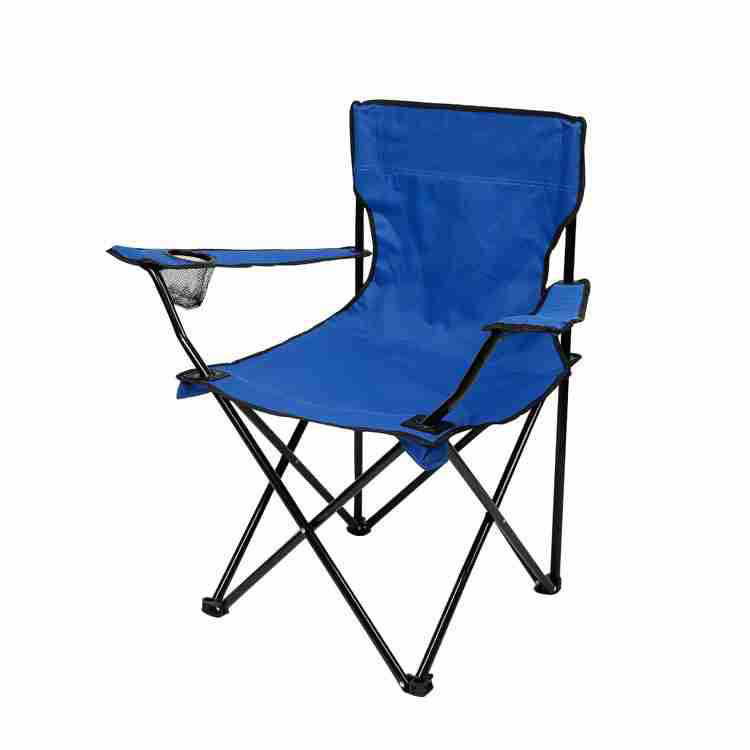 Portable Folding Chair w/ Arm Rest Cup Holder and Storage Bag
