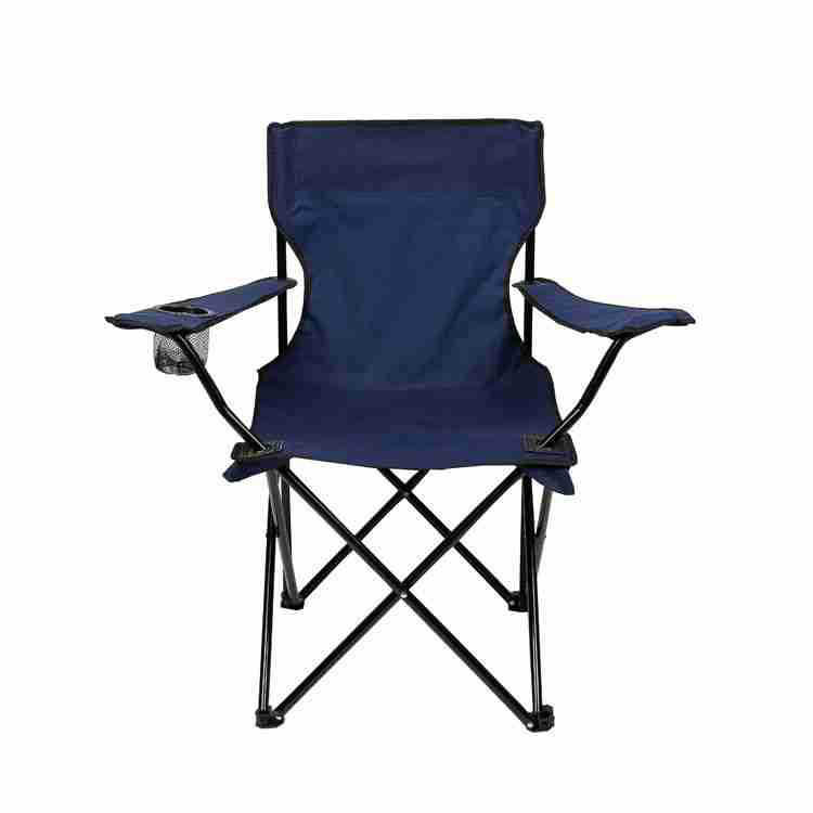 Portable Folding Chair w/ Arm Rest Cup Holder and Storage Bag