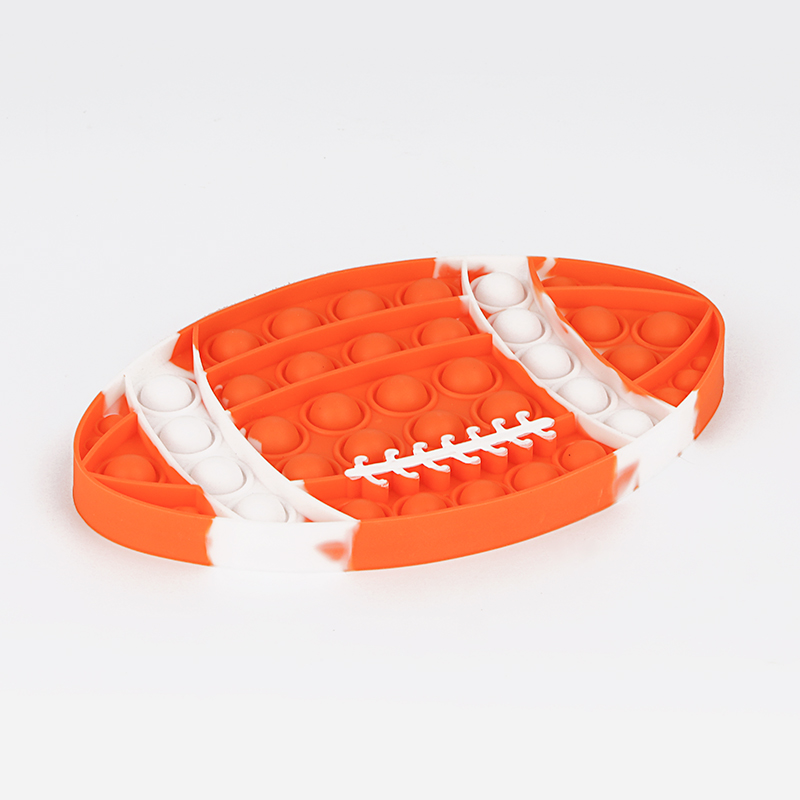 Rugby Silicone Push Toy/Autism Stress Reliever Toys for Kids/Adults