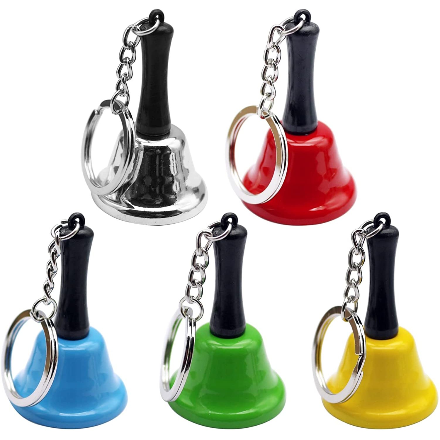 Mini Metal Reception Restaurant Call Bell /Hanging Christmas Rattle /Handbell W/ Keychain