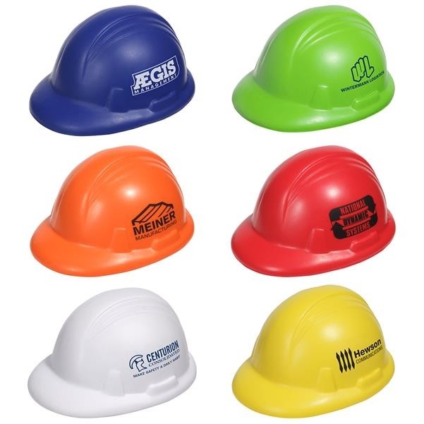 PU Foam Hard Hat Stress Balls for Kids Parties