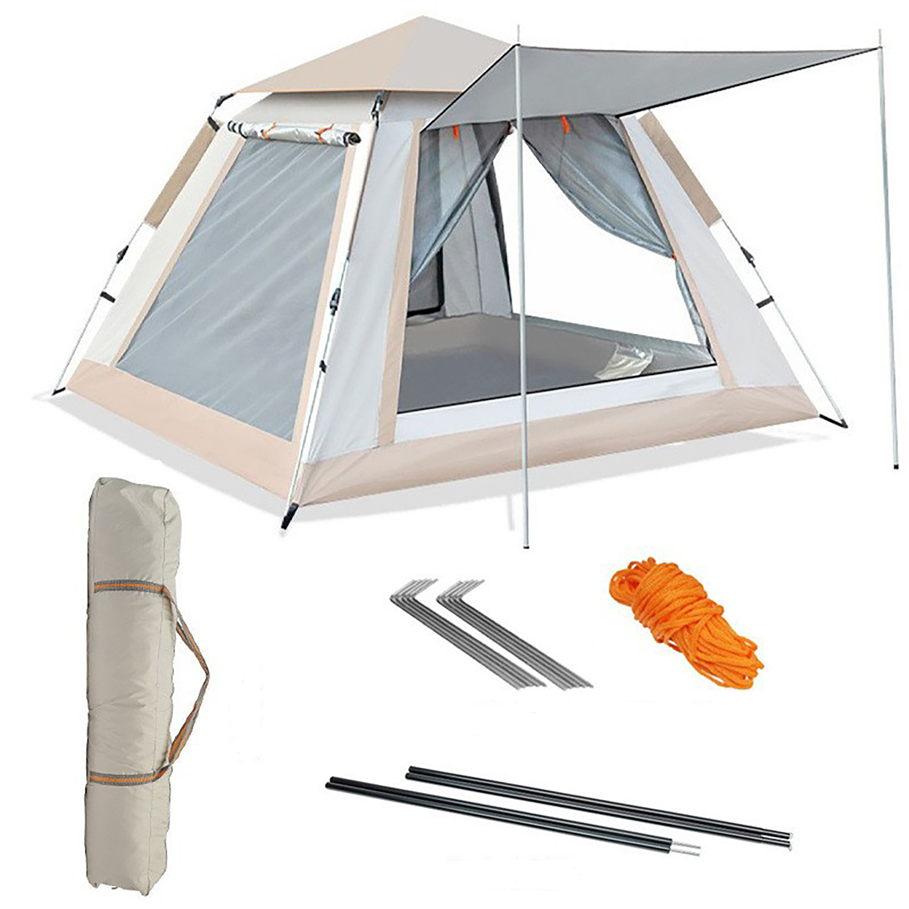 2 Person Room Instant Setup Waterproof Pop Up Camping Tents