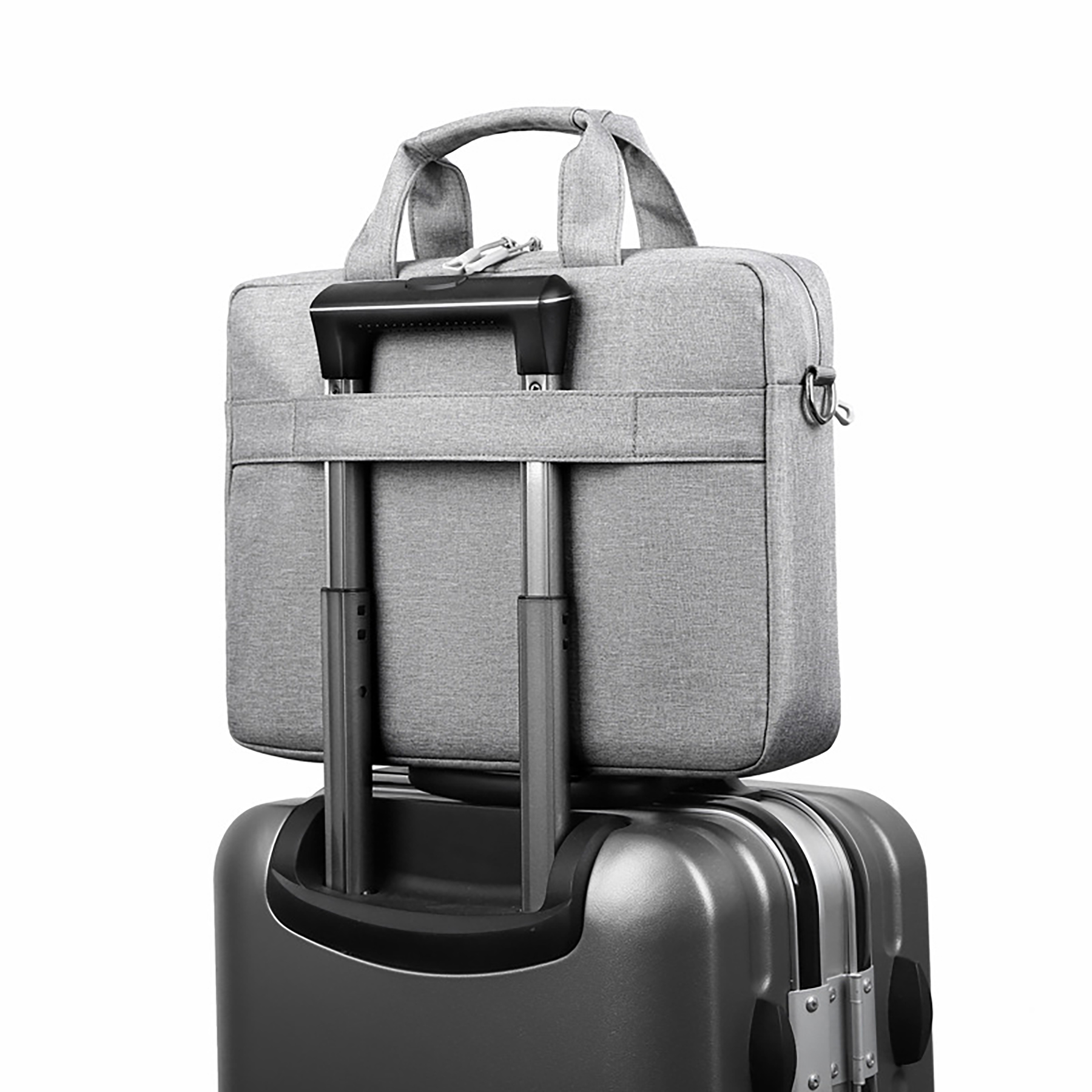 Laptop Shoulder Messenger Bag with Adjustable Depth at Bottom--15.6 Inch Laptop Shoulder Messenger Bag with Adjustable Depth at Bottom--15.6 Inch