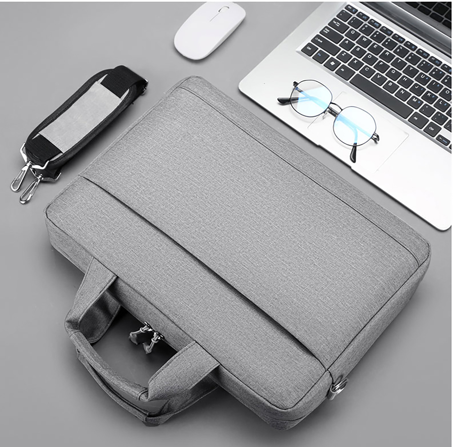 Expandable Briefcase Laptop Shoulder Bag--15.6 inch