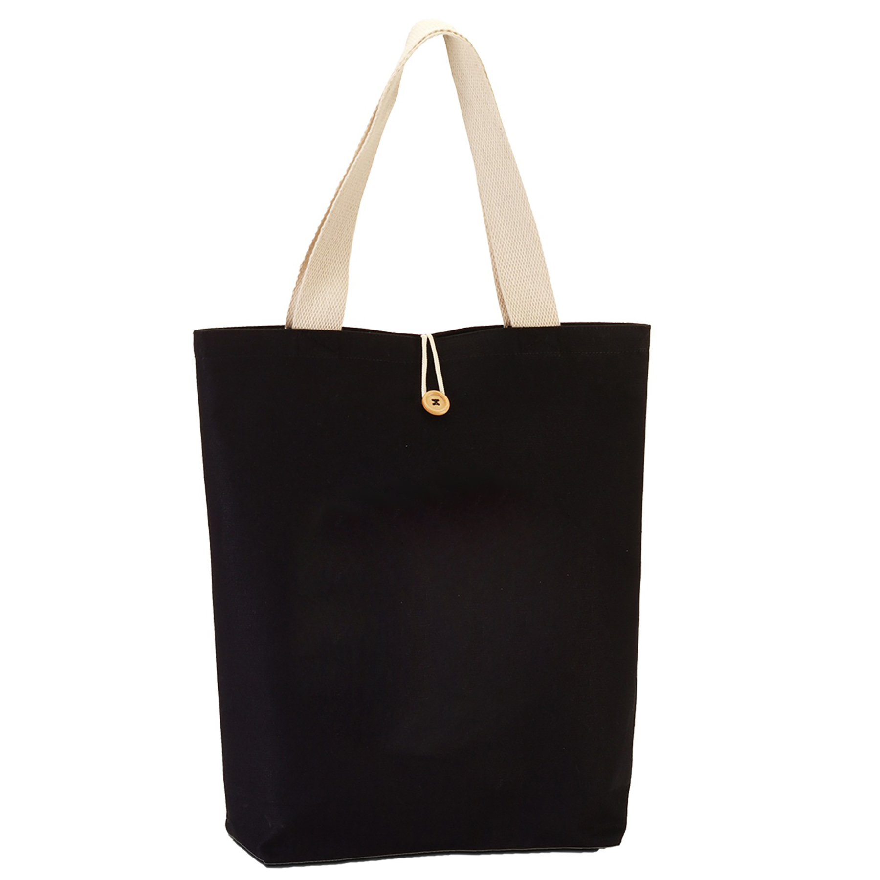 Button-Up Lightweight Canvas Tote Bag