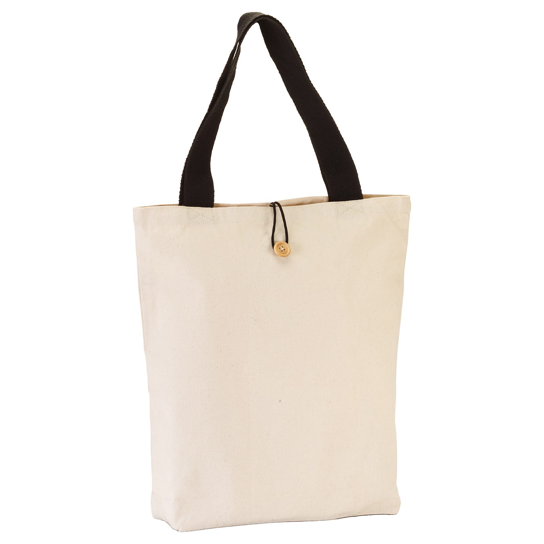 Button-Up Lightweight Canvas Tote Bag