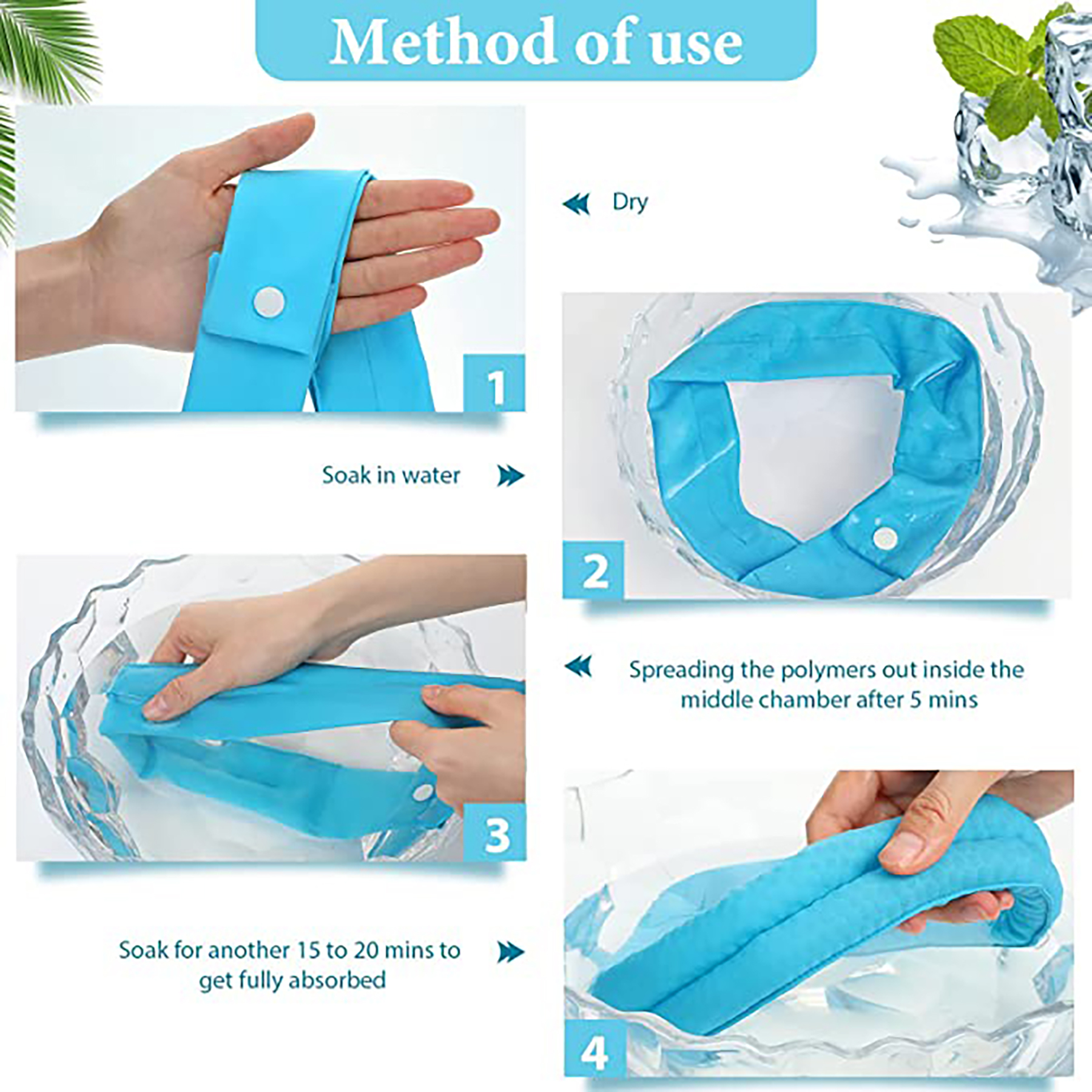 Cooling Neck Wrap Scarf for Hot Weather
