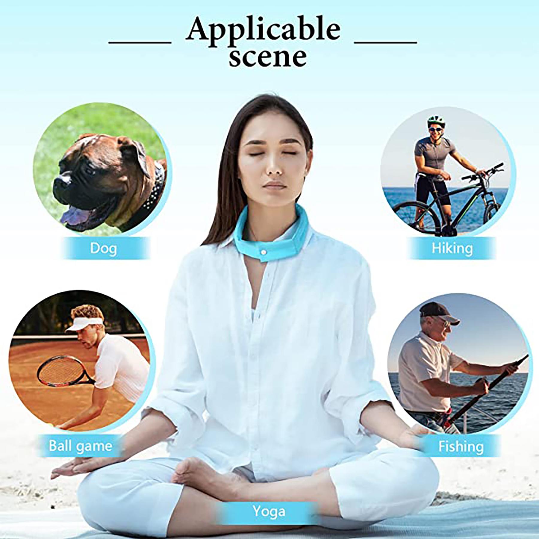 Cooling Neck Wrap Scarf for Hot Weather