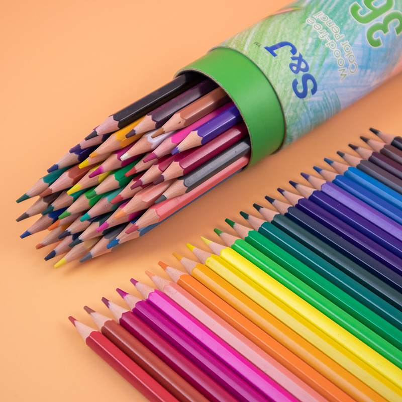 Highly-Pigmented Colored Pencils Crayons Set--48pcs Highly-Pigmented Colored Pencils Crayons Set--48pcs