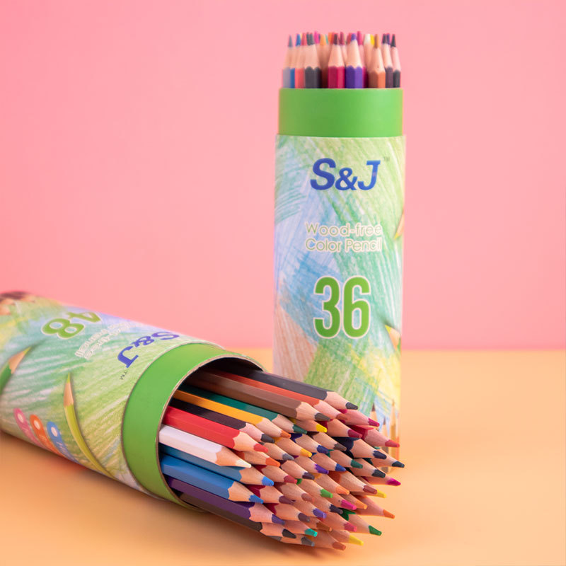 Highly-Pigmented Colored Pencils Crayons Set--48pcs Highly-Pigmented Colored Pencils Crayons Set--48pcs