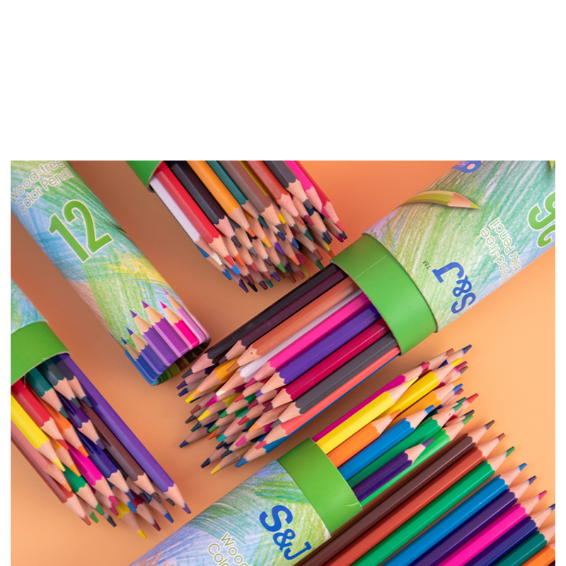 Highly-Pigmented Colored Pencils Crayons Set--48pcs Highly-Pigmented Colored Pencils Crayons Set--48pcs