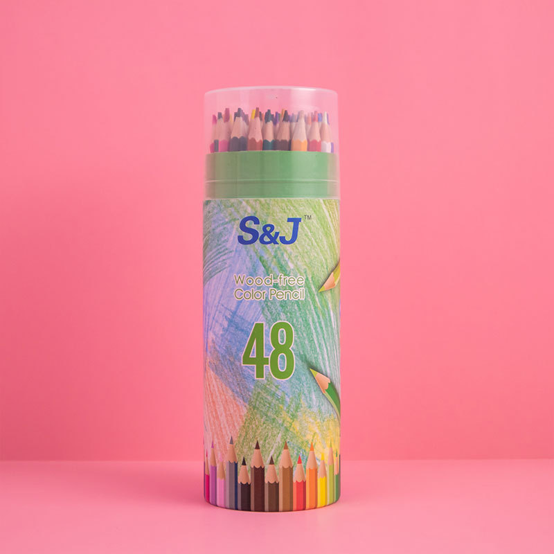 Highly-Pigmented Colored Pencils Crayons Set--48pcs Highly-Pigmented Colored Pencils Crayons Set--48pcs