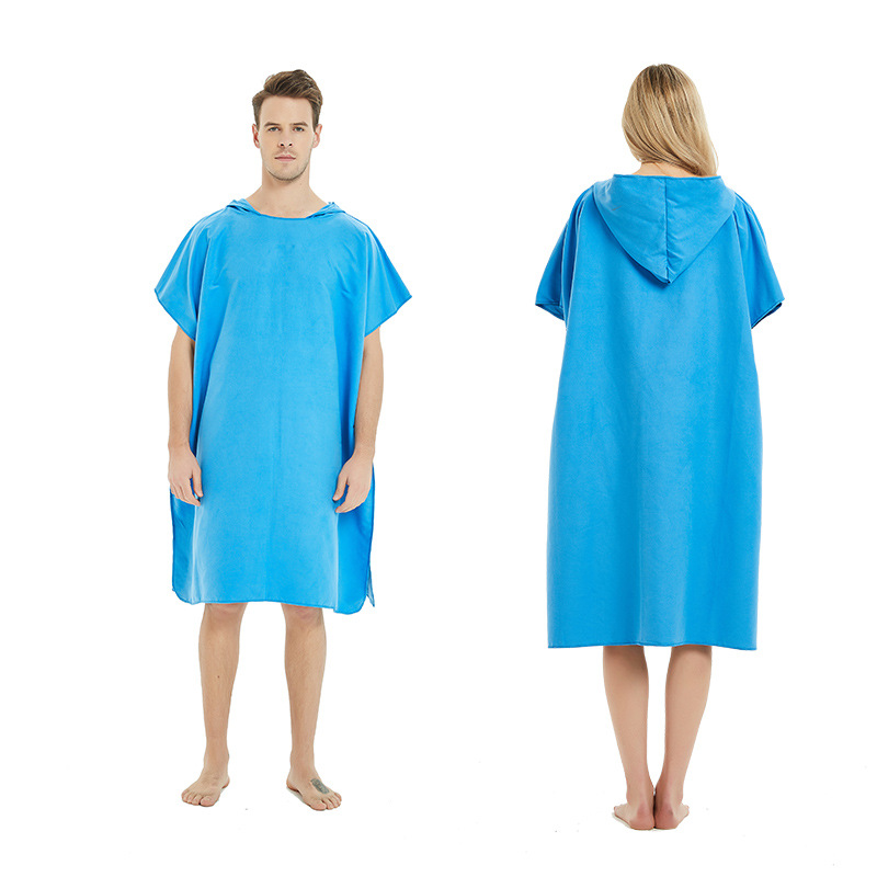 Microfiber Beach Changing Towel Robe w/Hood