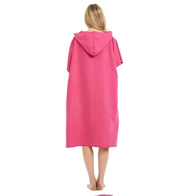 Microfiber Beach Changing Towel Robe w/Hood