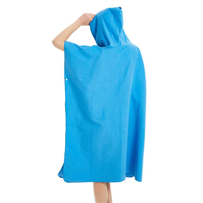 Microfiber Beach Changing Towel Robe w/Hood
