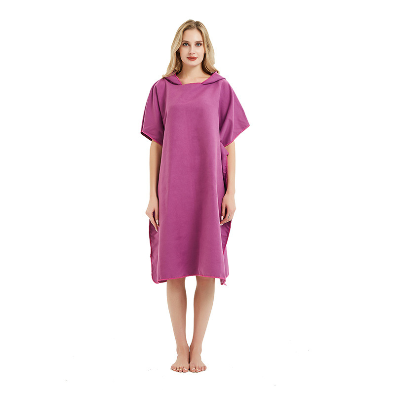 Microfiber Beach Changing Towel Robe w/Hood
